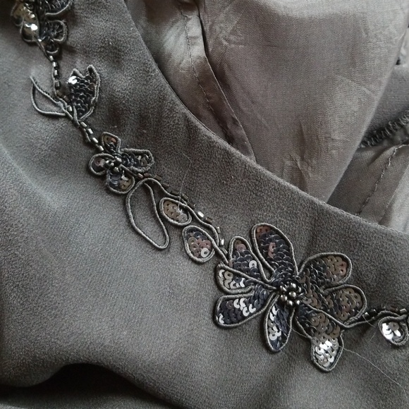 DAVID WARREN ▪ 100% Silk cocktail dress in black - Picture 5 of 8